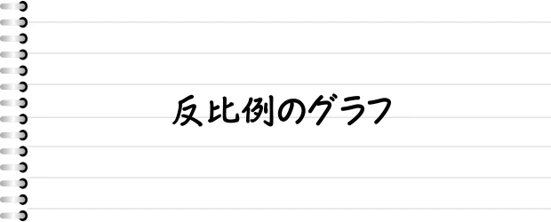 反比例のグラフ